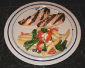 Penne with Spinach or Chard
